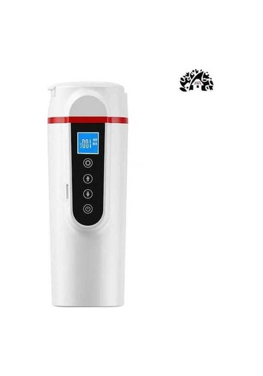 Novahub Mkb173 304 Paslanmaz 420ml 12v/24v Araç İçi Çay/kahve Isıtıcı Beyaz Beyaz