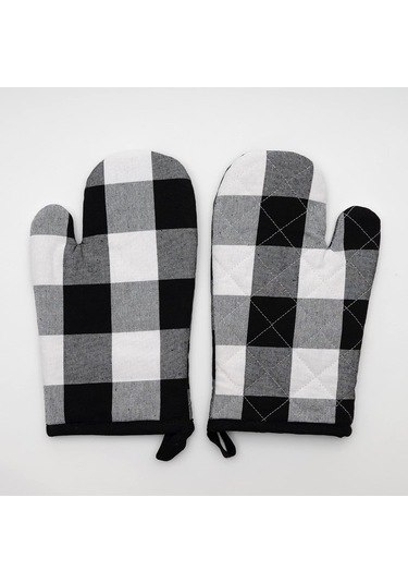 2'li Fırın Eldiveni Seti - Pamuklu - Pratik Mutfak Eldiveni - Isı Diğer