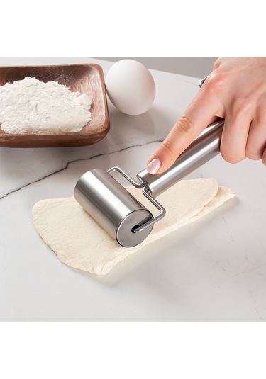 Porsima 226 Çelik Pratik Rulo Pürüzsüz Çift Yönlü Merdane Oklava