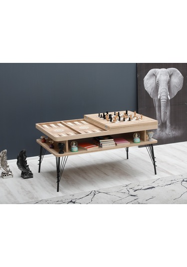 Satranç Ve Tavla Orta Sehpa sonomo