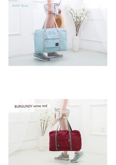 Carrier- Katlanabilir Hafif Seyahat Çantası - Şarap Kırmızısı