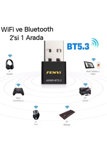 Fenvi Wifi-6 Wifi+bluetooth 5.3 Adaptörü Yüksek Çekim Ce Sertifik