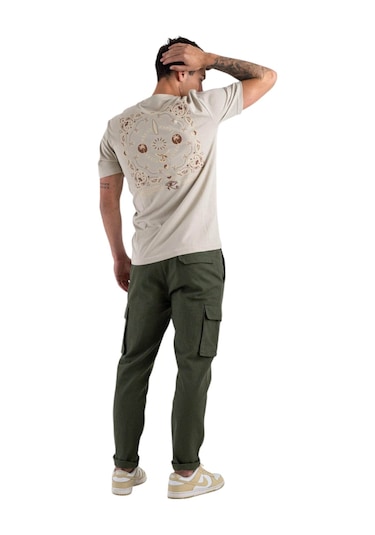 Only Erkek T-shirt 22029483 Onsmanuel Lıfe Reg Ss Desert Tee Gümüş