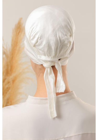 Sihirli Yapışkanlı Kaymayan Bone Ekru Ekru