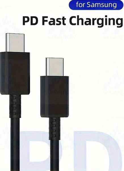 Cordial Siyah 200cm Pd Hızlı Şarj Kablosu 45w Galaxy S Ve Note Serisi Uyumlu Hızlı Veri Aktarımı