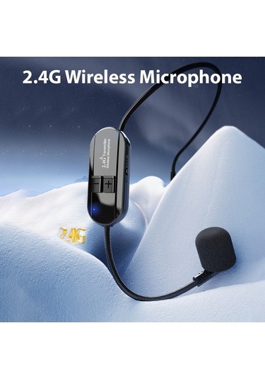 Novahub 2.4g Kablosuz Mikrofonlu Kulaklık Seti - Öğretmenler İçin Taşınabilir Profesyonel Mikrofon Alıcı Ve Ses Yükseltici