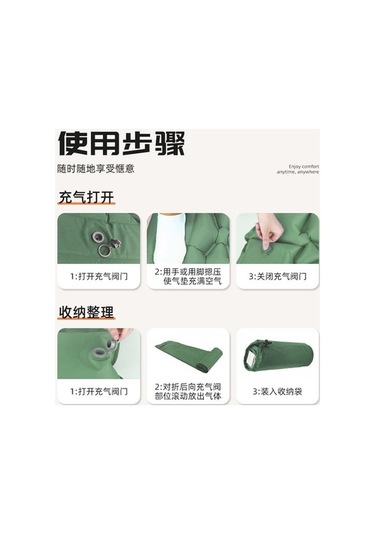 Prestigegoods Outdoor Hafif Katlanır Kamp Şişme Yatak Koyu Mavi, Pratik Ve Kolay Kurulum Koyu Mavi