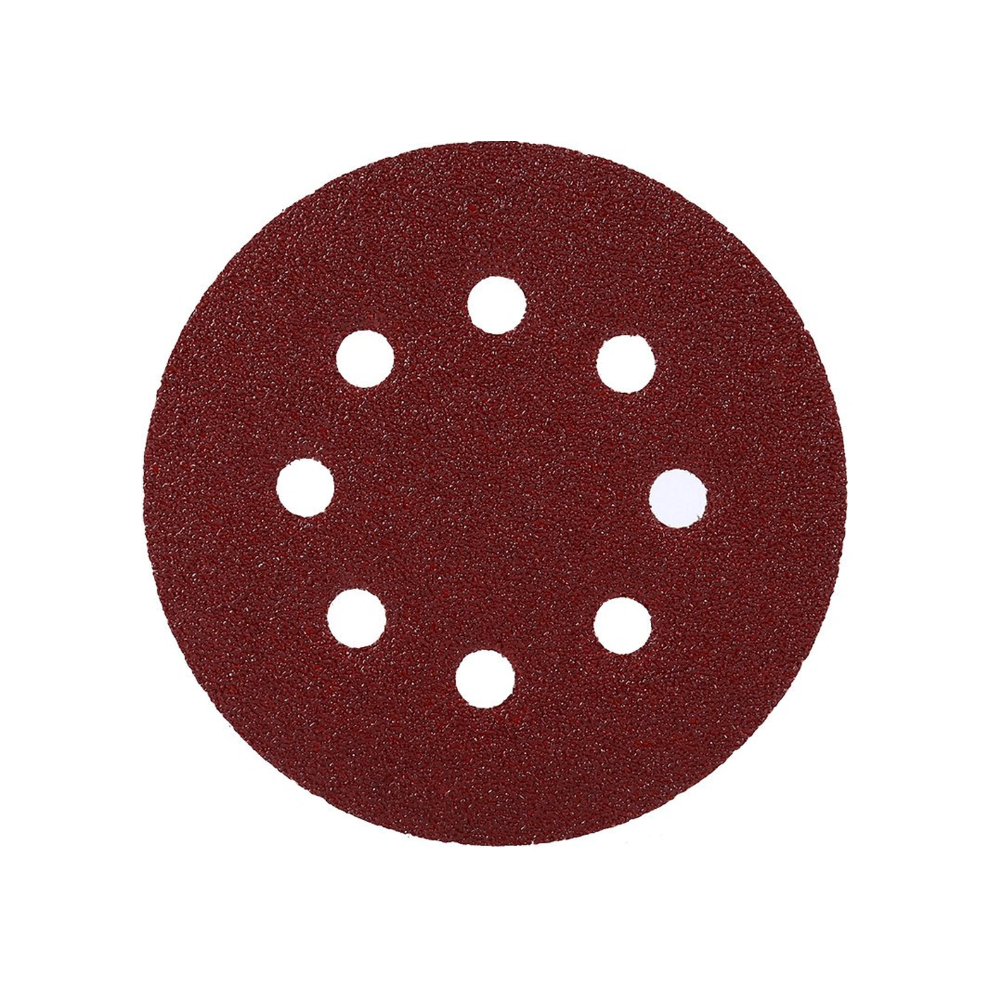 Konesam Alüminyum Oksit 125mm 8 Delikli Disk Zımpara Kağıdı 60 - Kırmızı, 10 Adet/paket - Ahşap, Metal Ve Otomobil Cila İçin Dayanıklı Ve Verimli