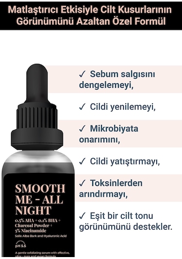 She Vec Smooth Me Akne Karşıtı Pürüzsüzleştirici Serum 30 ML