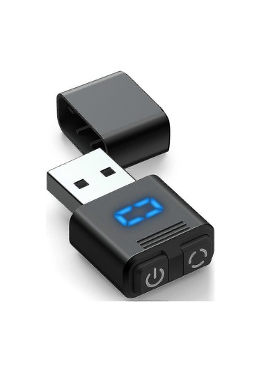 Ayrı Mod Ve Açma/kapama Düğmelerine Sahip, Dijital Ekranlı Usb Fare Jiggler Görünmez Fare Karıştırıcı