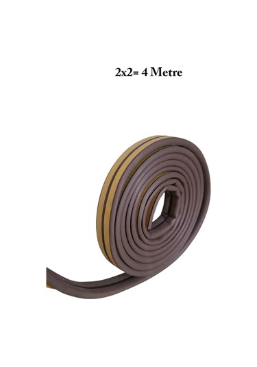 Homdep Kapı Pencere Fitili Yapışkanlı Kahverengi Kapı Pencere Bandı Bantları 2 2metre 4 Metre 4 M