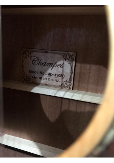Champes Md-4108Ceq Üst Kalite Elektro Akustik Gitar-Şekilli Kasa