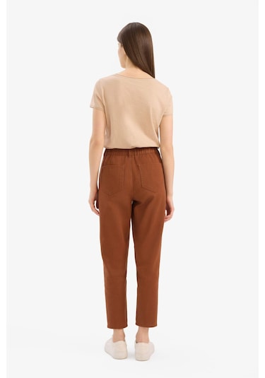 DeFacto Paperbag Gabardin Kumaş Pantolon Cepli Standart Paça S2790AZ25SPBN349