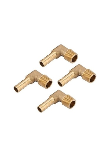 Trendooze 4 Pcs Hortum Dikeni Pirinç Erkek Dirsek Adaptör, G1/4 Inç, Bağlantı Hizmeti 2574 Diğer