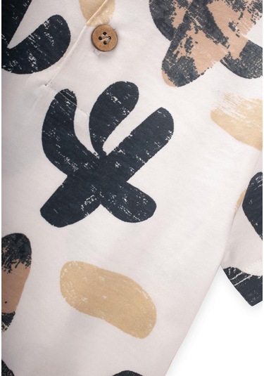 Cigit Desenli Tulum 0-4 Yaş Kırık Beyaz Beyaz