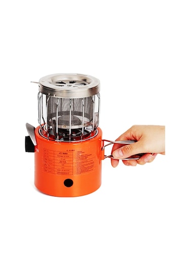 Apg Taşınabilir 2000 W Gaz Isıtıcı Açık Kamp Sobası Isıtma Turuncu