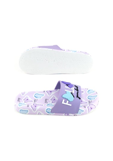 Gezer Kadın Yazlık Pu Rahat Taban Ev Banyo Havuz Plaj Terlik Lila