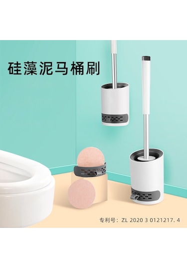 Dikkatle Seçilmiş Tuvalet Fırçası Yumuşak Kıllı Temizlik Çıkmaz Uçlu Asılı Sıvı Eklenmiş Tuvalet Fırçası Rafı