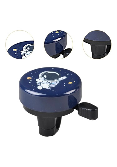 Bisiklet Zili Erkek Çocuk Bisikleti Uzay Desenli Zil Metal