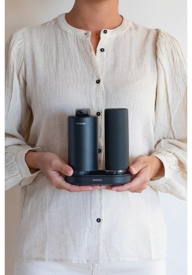 Branbantıa Sınkstyle Infınıte Grey Sabunluk Seti 2x200ml Siyah