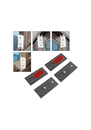 Suntek Sürgülü Kapı Penceresi Için 4 Parça Rüzgar Koyu-gri