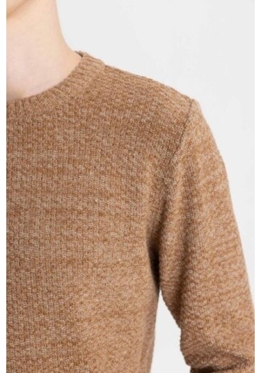 Defacto Standart Fit Normal Kesim Bisiklet Yaka Dokulu Basic Düz Triko Kazak R1175AZ24WNBN153 Kahverengi Defacto Standart Fit Normal Kesim Bisiklet Yaka Dokulu Basic Düz Triko Kazak R1175AZ24WNBN153 Kahverengi