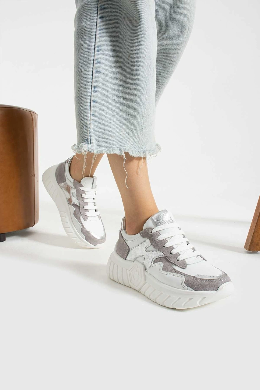 Bestello Bağcıklı Termo Taban Sneaker 331-sut-10 Kadın Ayakkabı Beyaz