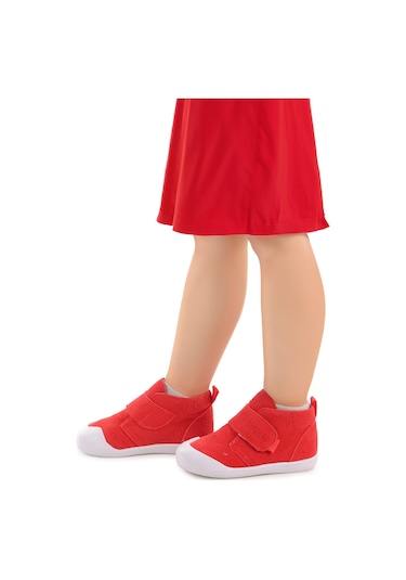 Kiko Kids Winnie Cırtlı Kız Bebek Günlük Bot Ayakkabı Kırmızı