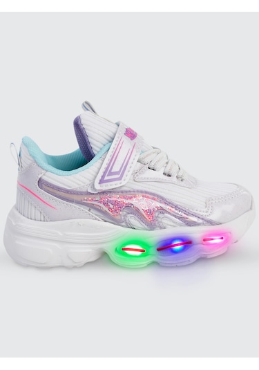 Mp Kız Çocuk Spor Ayakkabı 26-30 Numara Beyaz-mor Beyaz-Mor