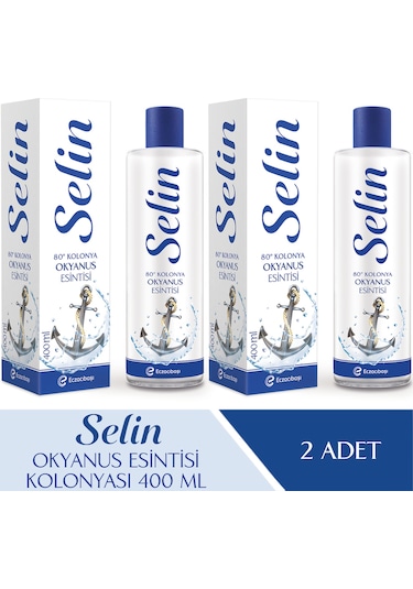 Selin Parfümlü Kolonya Okyanus Esintisi 400 ML 2'li