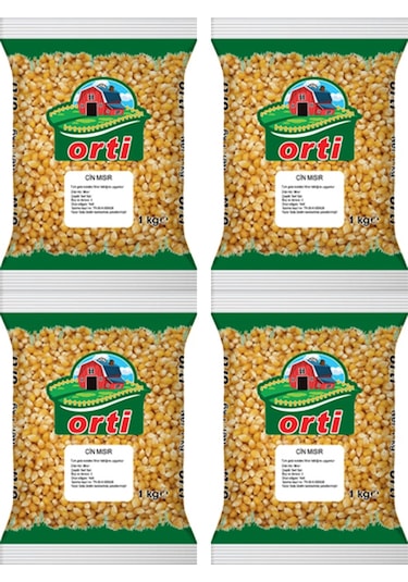 Orti Patlatmalık Cin Mısır 1 Kg x 4 Paket
