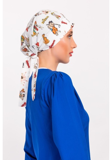 Tesettür Ameliyathane Bonesi - Taş Devri Beyaz