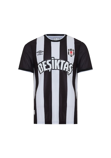 Beşiktaş Lisanslı Kartal Ahşap Kutulu Çubuklu Forma Siyah - Beyaz