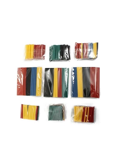 Renkli Isıyla Daralan Makaron Seti - 328 Adet