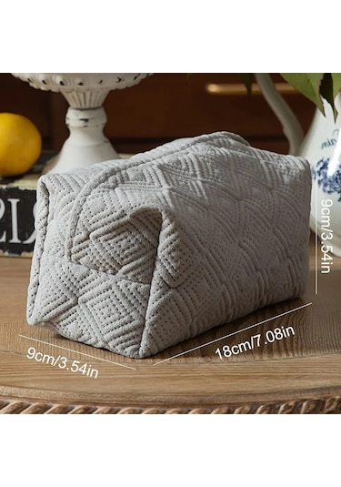 Açık Gri-1pc Açık Lüks Pompalama Kağıt Torba Ev Masaüstü Doku Kutusu Araba Kağıt Havlu Saklama Dekoratif Yaratıcı Saklama Kutusu