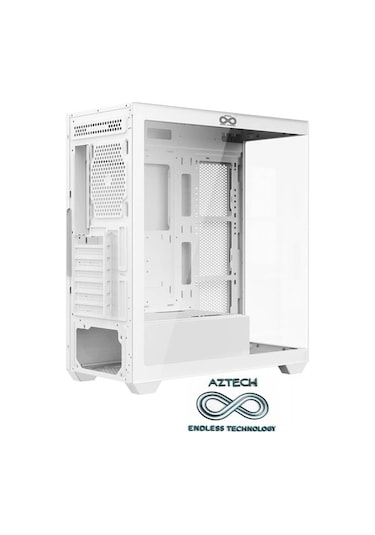 Aztech AZT101 W ATX Oyuncu Bilgisayar Kasası Beyaz
