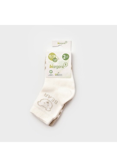 Biorganic Bear 2'li Bebek Çorabı - 68408