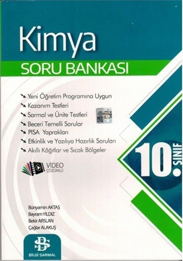 2022 10.Sınıf Kimya Soru Bankası- Bilgi Sarmal Yayınları