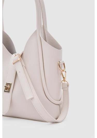 Shule Bags Cindy El Ve Çapraz Çanta Krem