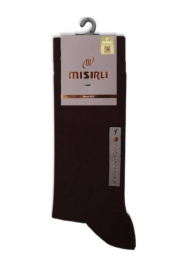 Mısırlı Erkek Organik Pamuklu Tekli Kahverengi Soket Çorap M 60000 Kh Kahve
