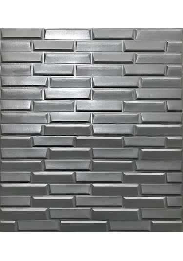 Nw65 Gri Opak Arkası Yapışkanlı Esnek Silinebilir Duvar Paneli