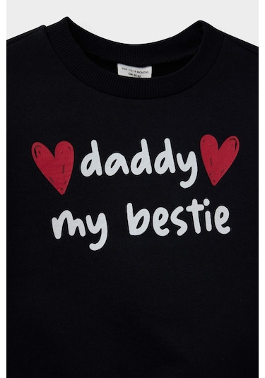 Defacto Kız Bebek Bisiklet Yaka Baskılı İçi Yumuşak Tüylü Sweatshirt E9214a525aubk27 Siyah Defacto Kız Bebek Bisiklet Yaka Baskılı İçi Yumuşak Tüylü Sweatshirt E9214a525aubk27 Siyah