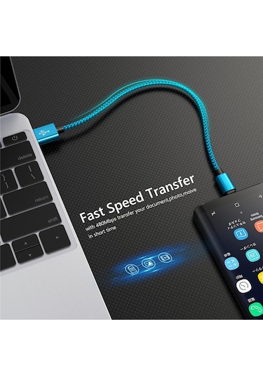 Usb C Tipi Kablo Hızlı Şarj Usb C Kabloları Veri Kablosu Şarj Cihazı 2 M