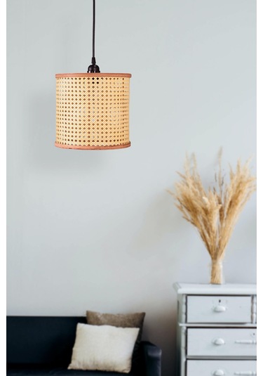 Istanbul Serisi Riva Hazeran Avize Sarkıt 25cm Ahşap