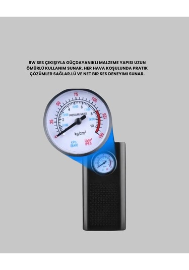 Bfs Elektrikli Hava Kompresörü Type-c Usb Şarjlı Çok Fonksiyonlu Lastik Pompası