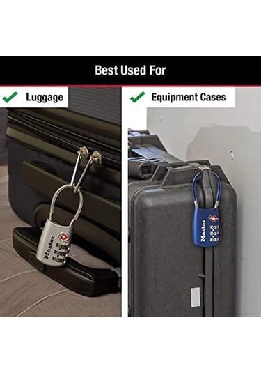 Master Lock Asma Kilit, Kendi Kombinasyonunuzu Ayarlayın Tsa Kabu