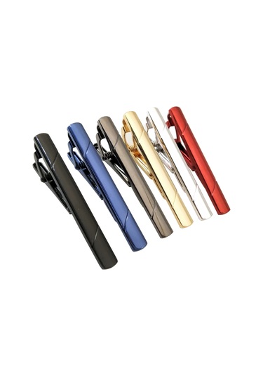 Mufunye Şık Desenli, Hipoalerjenik Ve Rahat Kravat Klipsi - İş İnsanları İçin Vazgeçilmez Aksesuar Altın