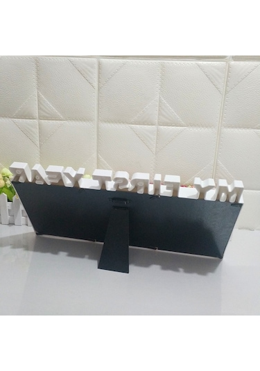 Yaratıcı Dıy Ev Odası Dekorasyonu Bebek Anıtı Büyüyen Fotoğraf Çerçevesi Ekranı Beyaz