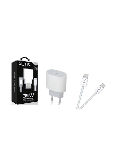 Auris ARS-CH38 35 W İphone 15 Usb-c To Usb-c Şarj Başlığı + Kablo Seti