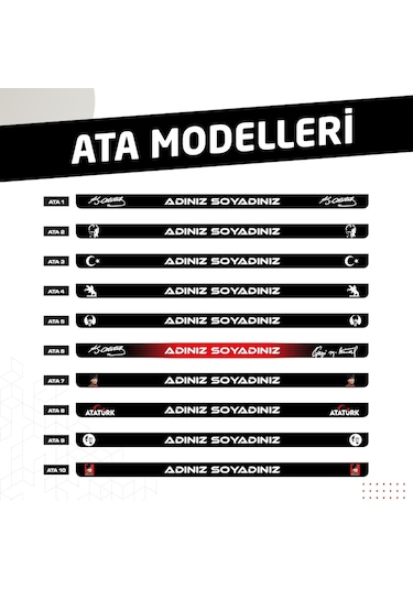 2 Adet Kişiye Özel Isimli Plakalık 552942387